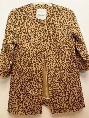 Carol Anderson Invitation Cabi Estate Jacket Blazer Style #990 Leopard Med